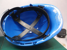 lot of 2 Heavy-duty hard hats to wear on the job-blue