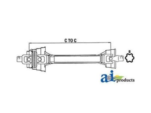 W258012100101 Complete Constant Velocity Drive Shaft Fits Walterscheid WWE 2580