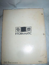 1983-1988 GM Hydra-matic Bulletin Summary Listing Manual