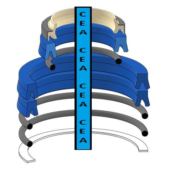 19000-12299 Blade Cylinder Seal Kit Fits Takeuchi TB036