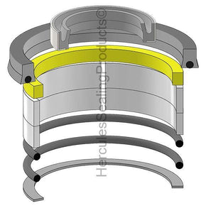 91124044 Crowd Cyl Seal Kit Fits Gradall 532C-6 534C-6