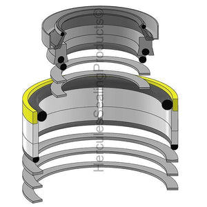 1607730M91 Arm Dipper Stick Crowd Cylinder Seal Kit Fits Massey Ferguson 50H