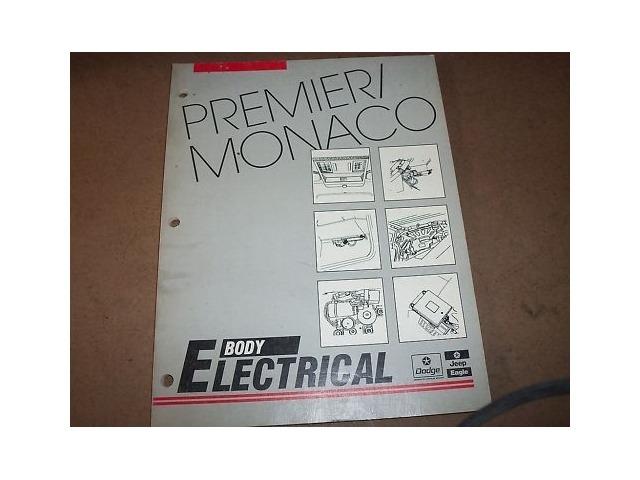 1989 Dodge Premier Monaco Electrical Service Manual