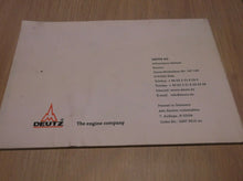 2012 Deutz Diesel Engine Operation Manual