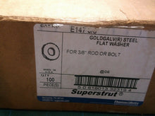 (100) E147 Superstrut Flat Steel Washer For 3/8" Rod Or Bolt