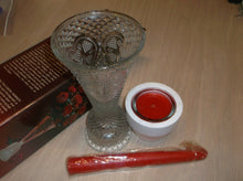 Avon Heart & Diamond Convertible Candlestick W Floral Medley Fragrance Candlette