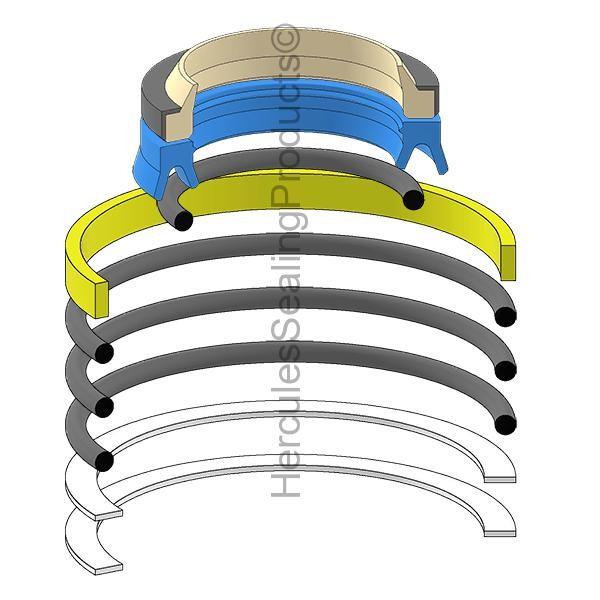 19000-54199 Swing Cylinder Seal Kit Fits Takeuchi TB035