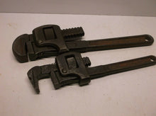 Vintage Dunlap Pipe Wrench Lot 8" & 10"