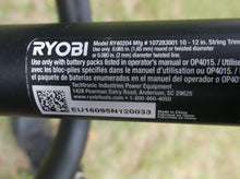 Ryobi RY40204 40V String Trimmer Dated 2016 Tool Only