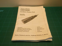 572.610780 Craftsman Rotary Tool Owner's Manual - ONLY