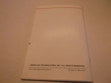 Snap-On OBD-II & EOBO Vehicle Communication Manual Form ZMT2500-5500 JJ1