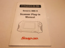 Snap-On Modis Generic OBD-II Scanner Plug-In Manual Form ZEEMS302AOBD JJ1