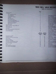 1991 Chevy Astro Van Electrical Diagnosis and Wiring Diagrams Manual
