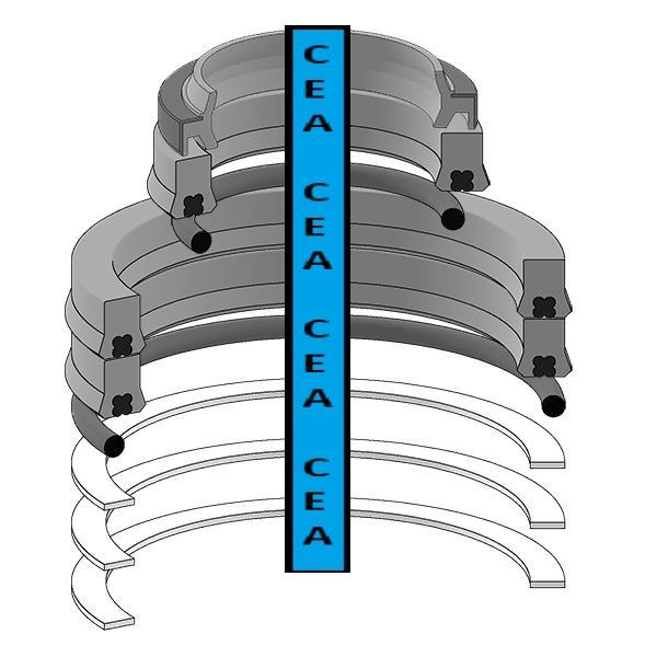 19000-13499 Hydraulic Arm Cylinder Seal Kit Fit Takeuchi Excavator TB21 (H1)