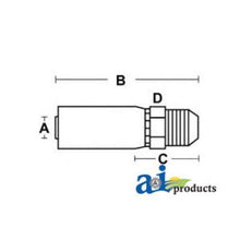 MJ-08-06 103HC (HC-MJ) Male JIC 37 Fits HC Series JIC 37: Male, Rigid, Straight