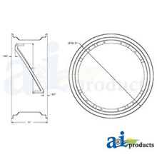 535452M91 Rim, Power Adjust Wheel 10" X 28" 4 Rail Fits Massey Ferguson:TEA20,