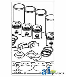 OK193 Major Overhaul Kit Fits Ford / New Holland 4000 (6/1969-1975), 4610