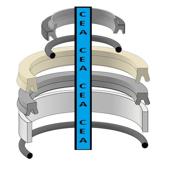 210F8-49804 Hydrualic Cylinder Seal Kit Fits TCM Forklift 35 X 46 mm