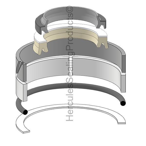 214A0-59801 Hydrualic Cylinder Seal Kit Fits TCM Forklift 75 X 90 mm
