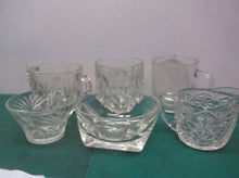 Lot of 6 assorted glassware