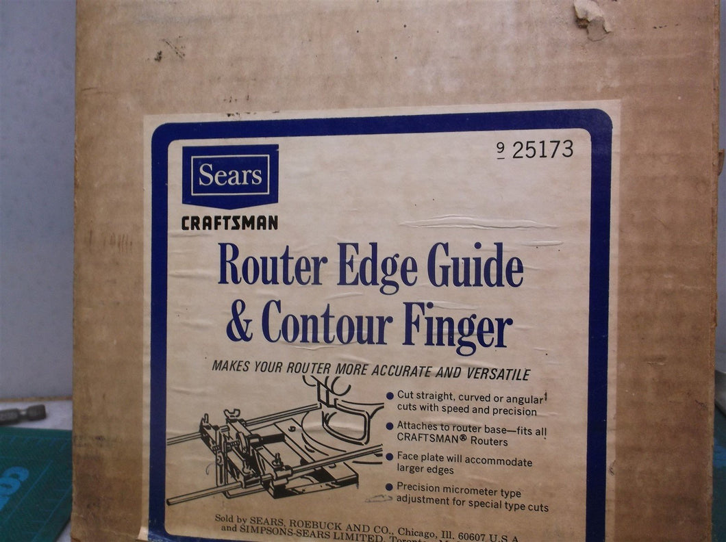 Sears Craftsman Router Edge Guide and Contour #925173