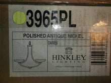 3965PL Darien 5 Light 30" Polished Antique Nickel Chandelier Ceiling Light Etch