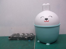 ESD HSDMYSH Cute Trash can Desktop Mini Garbage Bathroom Wastebasket w Lid(Blue)