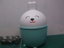 ESD HSDMYSH Cute Trash can Desktop Mini Garbage Bathroom Wastebasket w Lid(Blue)