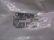 Round Spacer 18-8 SS Plain Finish #4 Screw Size 1/4" OD 0.115" ID 1/8" Length 10