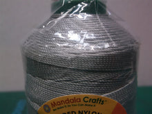 Mandala Crafts Bonded Nylon Thread 800 yards gray