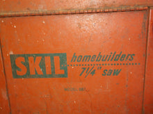 Skil home builders 7 1/4 circular saw vintage case model 887