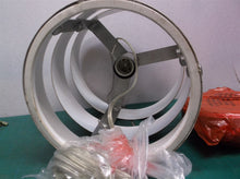 white hanging round light fixture