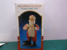 Santa Claus and his long list a table decoration