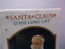 Santa Claus and his long list a table decoration