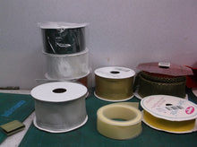 ASSORTED LOT OF CRAFT RIBBON SOME FULL ROOLS SOME NOT