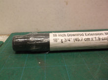 18 in Matte Black Ceiling Fan Extension Down rod
