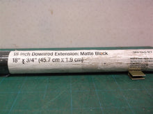 18 in Matte Black Ceiling Fan Extension Down rod