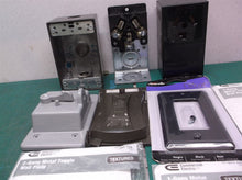 lot of electrical box plates