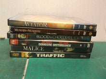 6 dvd Traffic Malice Domestic Disturbance Blood & Choc Murder by Numbers Aviator