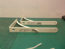 set of 2 Style Selections 9.06-in L x 0.98-in W x 6.54-in D White Shelf Brackets