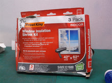 Lot of 4 Frost King 42-in x 62-in Clear Heat-control Window Film Kit (3-Pack)