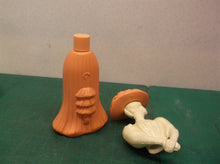 Vintage Avon Fashion Figurines Gay Nineties Somewhere Cologne Glass Bottle