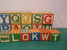 Lot of vintage wooden blocks fir craft projects