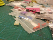 Assorted lot of dart parts