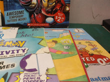 assorted lot of 9 different children's books Avengers Pokemon Minecraft