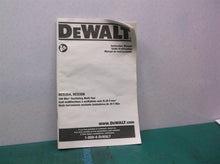 owner manual only for Dewalt DCS356 DCS354 Oscillating Multi-Tool