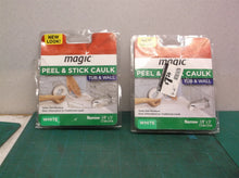 (2)Weiman Magic Peel & Stick Caulk Strip Mldg Tub Wl 7/8in X 11ft