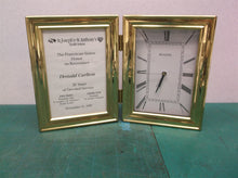 Bulova Travel Clock Picture Photo Frame New Folding Gift clock battery dead