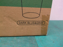 LITOPAK 20oz Paper Coffee Cups 100 Pack with Lids dark blue & gray