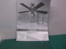 manual from a Hunter 51309 Ridgefield 44-in Ceiling Fan